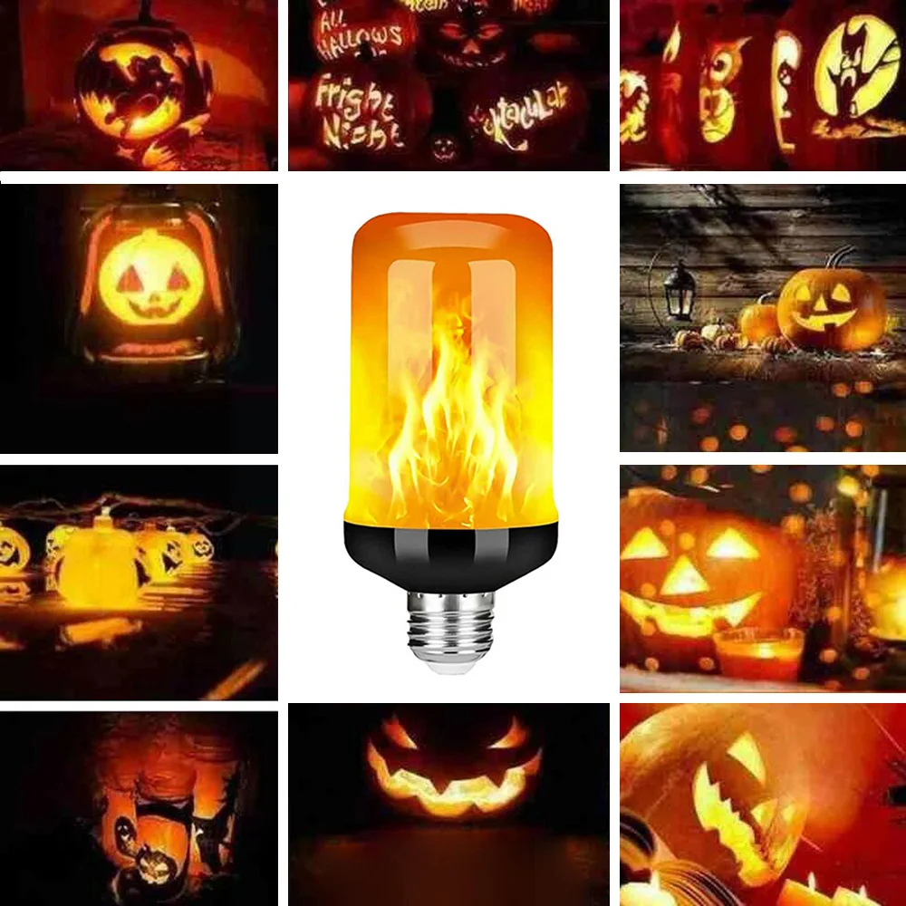 Светодиодная лампа E27 с эффектом пламени