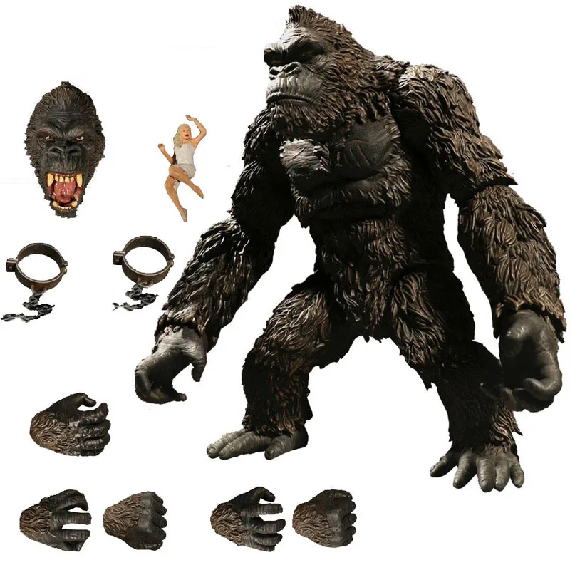 

Фигурки героев мультфильма «King GodAzillas Kong», 18 см