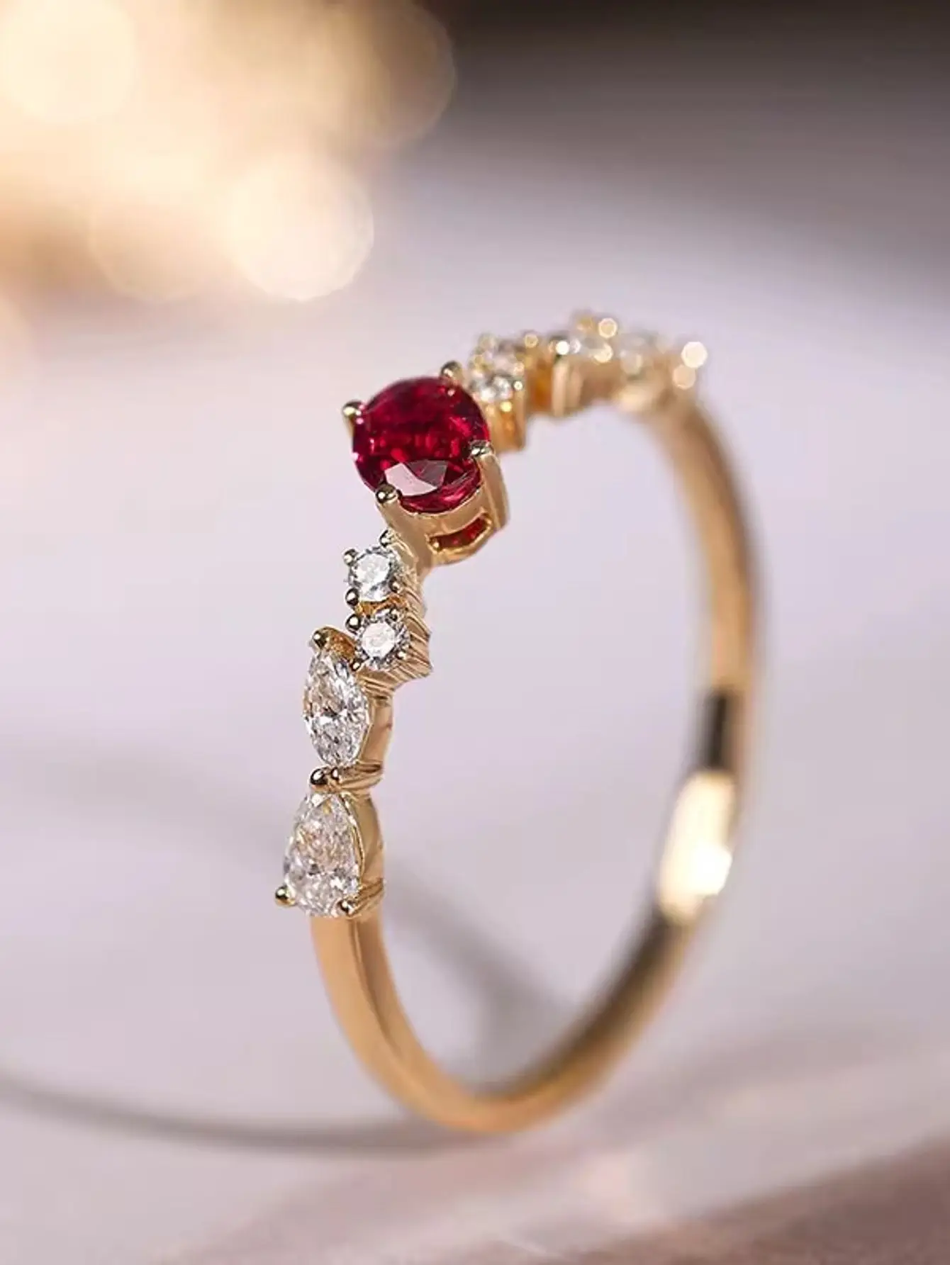 Темно-красная пряжа из серебра 925 пробы. Алмазный голубь Кровь Рубин кольцо с