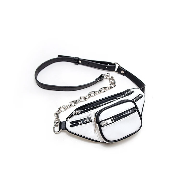 Genuine Leather Crossbody Leisure Time Mobile Phone Bag Chain Waist Pack Bags With Free Shipping Sack Women's Shoulder Bag