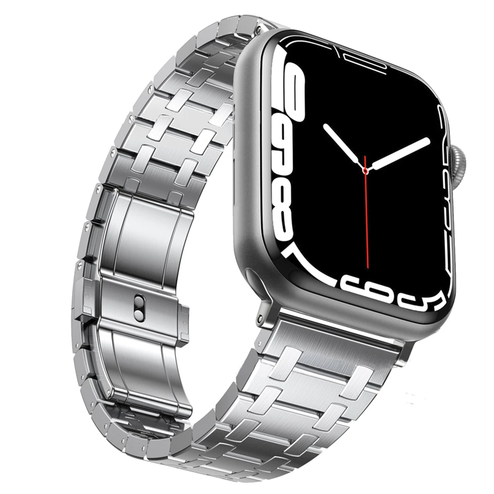 Metal Strap for Apple Watch Ultra Band 49mm 45mm 41mm 44mm 40mm Smart Watch Stainless Steel  Wristband for Iwatch Series 87654SE