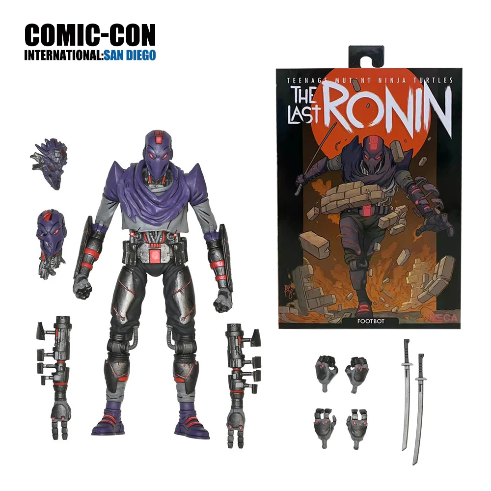 NECA Teenage Mutant Ninja Turtles The Last Ronin Ultimate Foot Bot 7-дюймовая фигурка 100% оригинальная модель