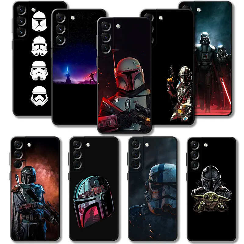 

Case For Samsung Galaxy S23 S22 S21 S20 FE Ultra S10 S9 S8 Plus Note 20Ultra 10Plus Disney UFO Planet Star Wars The Mandalorian