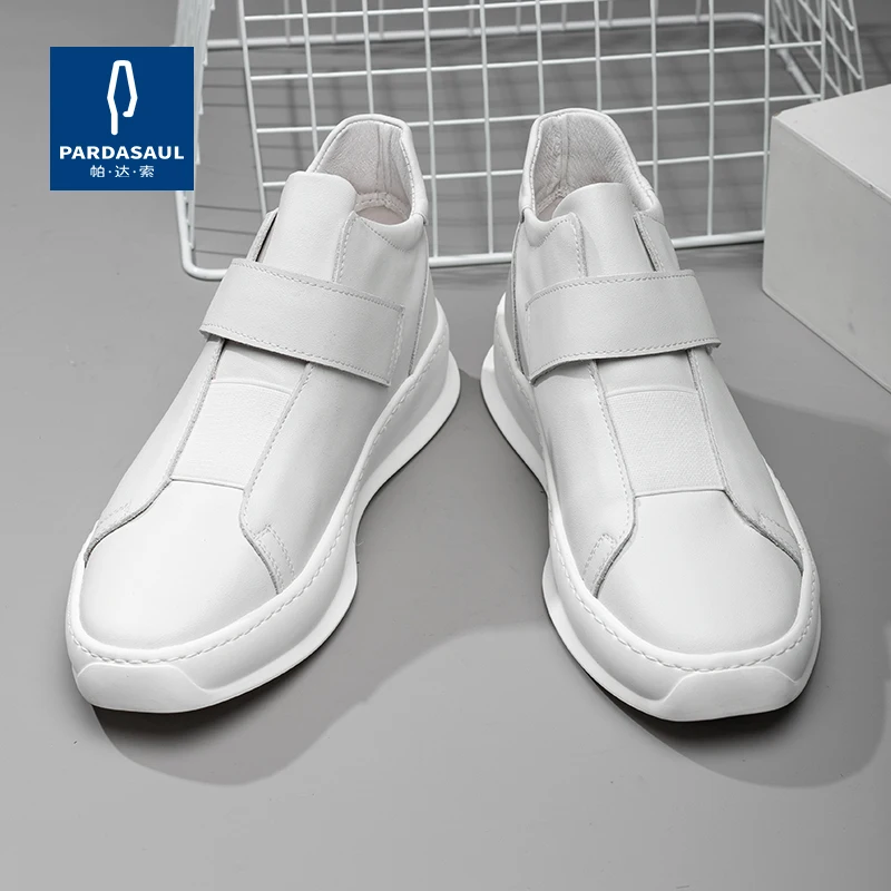 Новые зимние высокие туфли теплая белая обувь модные для скейтборда мужские