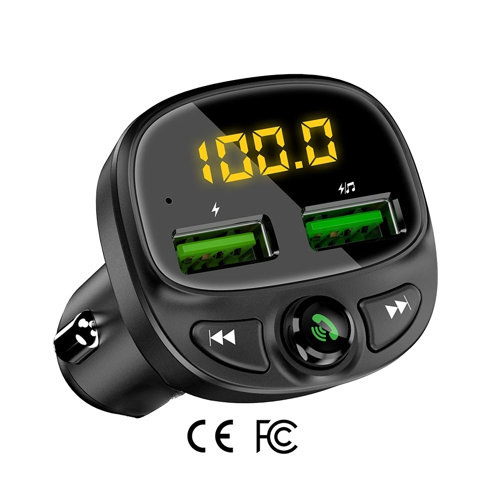 

Most Selling Items CE FCC Transmitter Fm Dual USB Car Charger Adapter Car Mp3 Player Music Chargeur Cargador de Coche