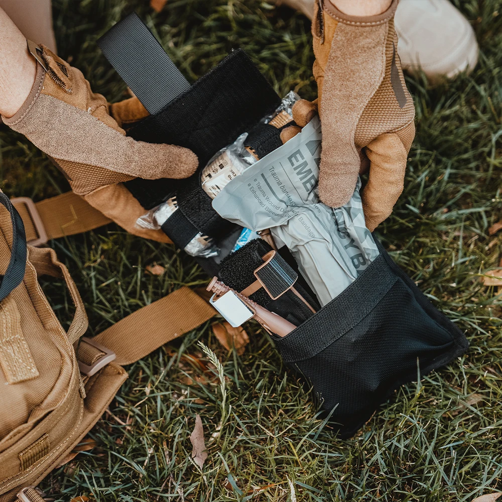 Фото Тактическая аптечка IFAK Molle, нейлоновая сумка EMT 500D с жгуткой, нагрудное уплотнение, повязка для экстренной помощи на открытом воздухе №3