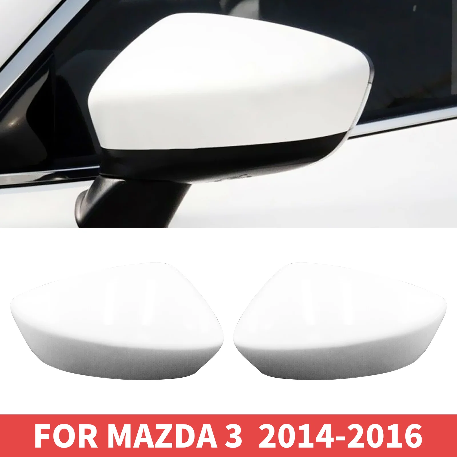 

Боковая крышка зеркала для MAZDA 3 2014, 2015, 2016, белого цвета