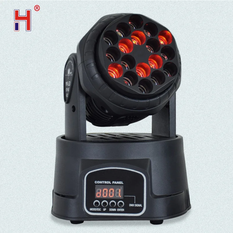 

Mini Led Moving Head Beam 4pcs 18X3W Rgb Colors Mix Effect Stage Lighting For Dj Party Christmas Home Xmas Wedding Disco
