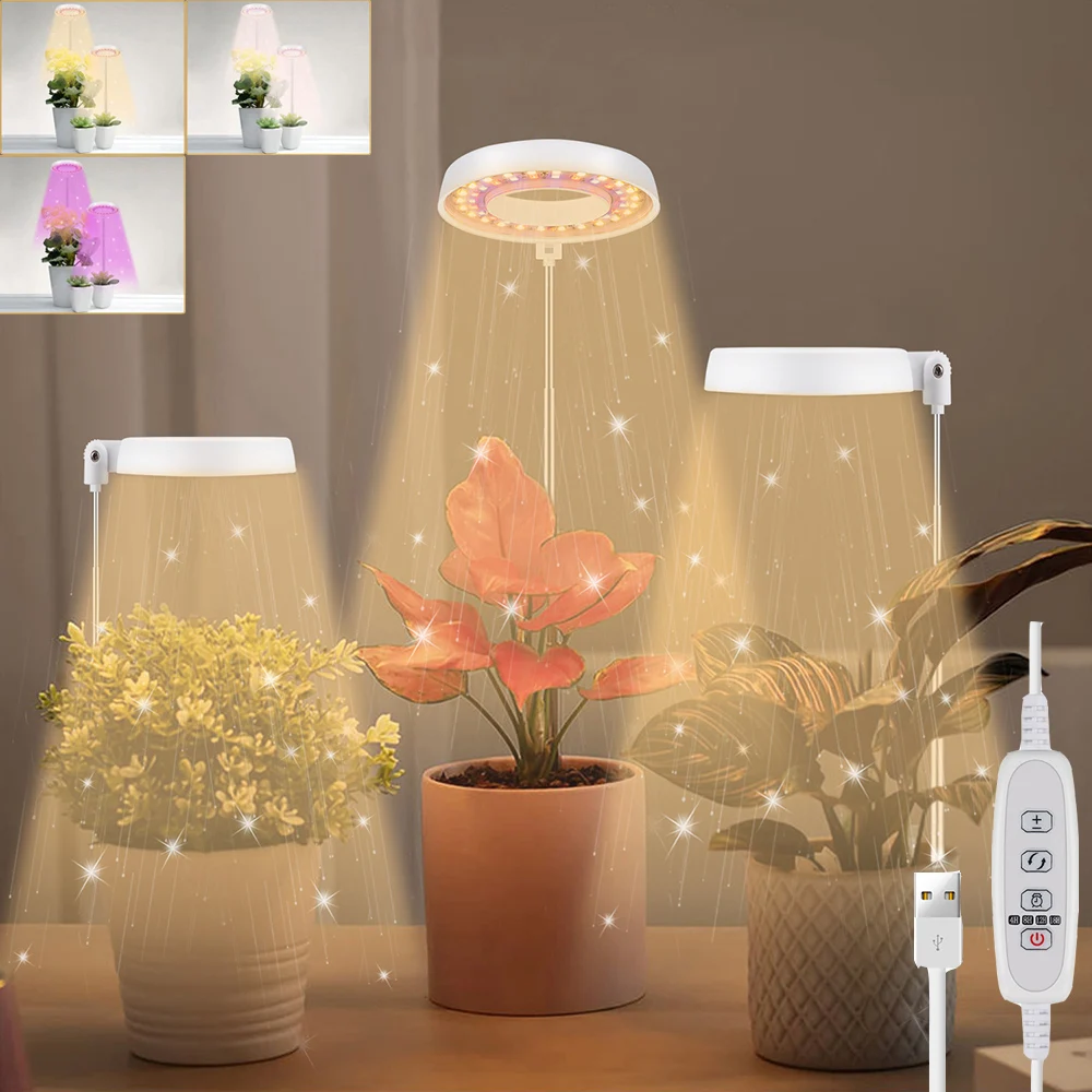 Lampes de croissance en forme d'anneau d'ange pour plantes d'intérieur  lampe de plante en Halo à