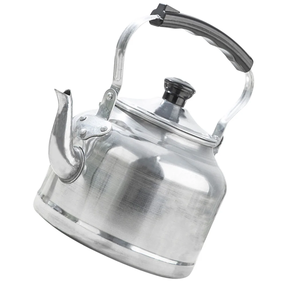 

Portable Tea Kettle Teapot Aluminum Metal Camping Stove Top Travel Handle Induction Cooker