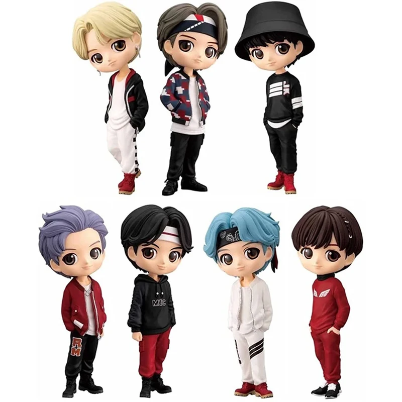 

15cm Kawaii KPOP Star TOP Group PVC Figure Model Toys Cute Bangtan Boys Groups A.R.M.Y Action Figures Dolls Xmas Gift for Girls