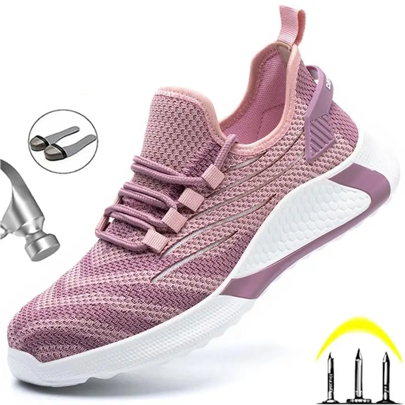 

Safety Shoes Men Women Work Shoes Steel Toe Cap Work Sneakers Men Security Boots Lightweight Safety Shoes with Steel Toe