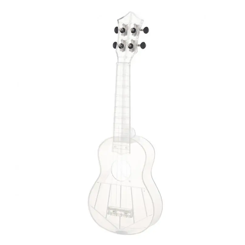 21 Inch Soprano Ukulele Transparent PC Material Integral Unibody Lightweight Candy Colored 3 Strings Guitar |