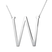316l stainless steel large size 26 letters necklace for women pendant collar initial necklaces for women jewelry pendant 35 45mm