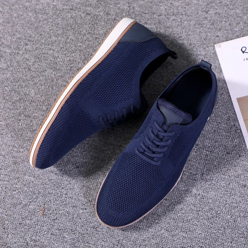 

Кроссовки мужские без шнуровки, Повседневная дышащая обувь на плоской подошве, спортивная одежда, лето