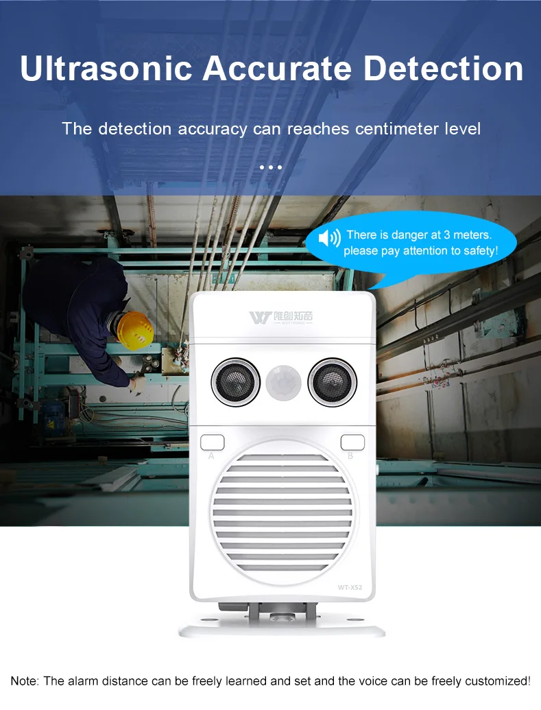 Mini Wireless Automatic Indoor Smart PIR Infrared Radar Detection Human Body Motion Sensor Alarm with Voice enlarge