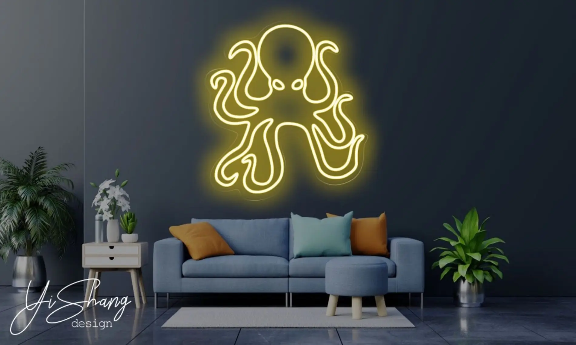 

Octopus - LED Neon Sign, Wall Decor, Wall Sign, Neon Lights,Custom Neon Sign, Neon Sign, Night Light