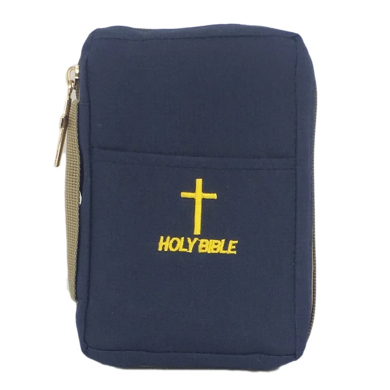 

[ONLY FOR RUSSIA USER]Portable Bible Book Storage Shell Oxford Cloth Bible Bag Water Wash Embroidery Judaism Holy Handing Case