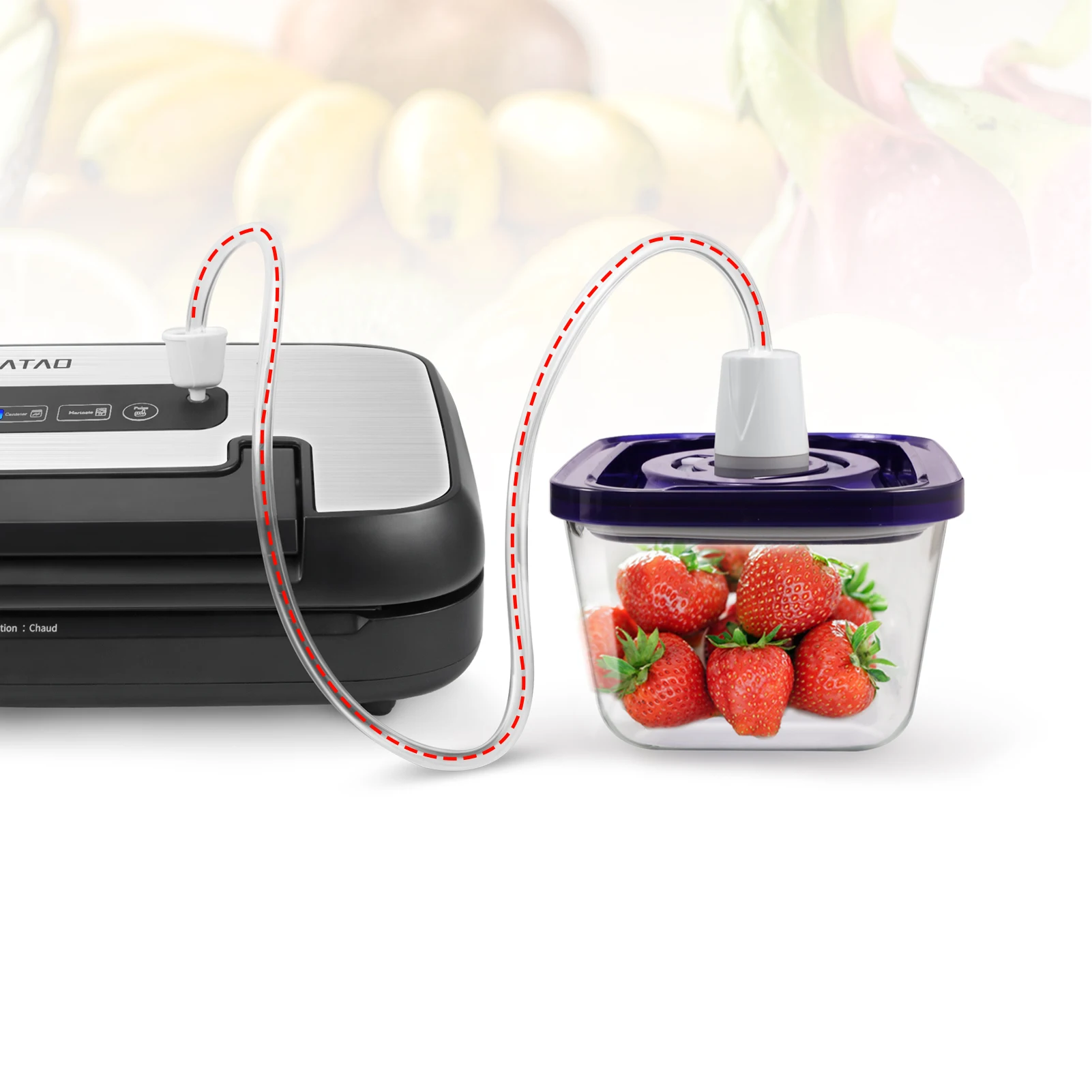 Фото Аксессуары для вакуумной герметизирующей машины SEATAO, соединительный провод для вакуумного бака, адаптер для вакуумной трубки для герметиз... №2
