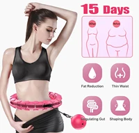 24 section adjustable sport hoops abdominal thin waist exercise detachable massage hoops fitness equipment training weight loss