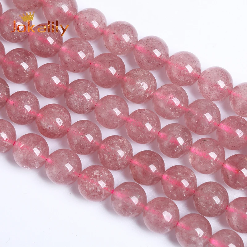 Natural Stone Strawberry Quartz Beads Round Loose Spacer Beads For Jewelry Making DIY Bracelet Accessories 4 6 8 10 12mm 15" A+
Natural Stone Strawberry Quartz Beads Round Loose Spacer Beads For Jewelry Making DIY Bracelet Accessories 4 6 8 10 12mm 15" A+