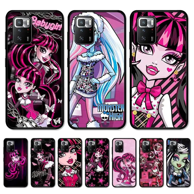

Cartoon M-Monster H-High Phone Case for Redmi 5 6 7 8 9 A 5plus K20 4X S2 GO 6 K30 pro