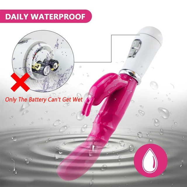Sex Toy Rabbit Vibrators Vagina G Spot Clitoris Nipple Dual Stimulator Massager Dildo Vibration AV Stick For Women Adult Product 5