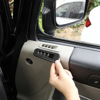 abs carbon fiber sticker door air vent outlet frame cover trim car interior accessories for hummer h2 2003 2007