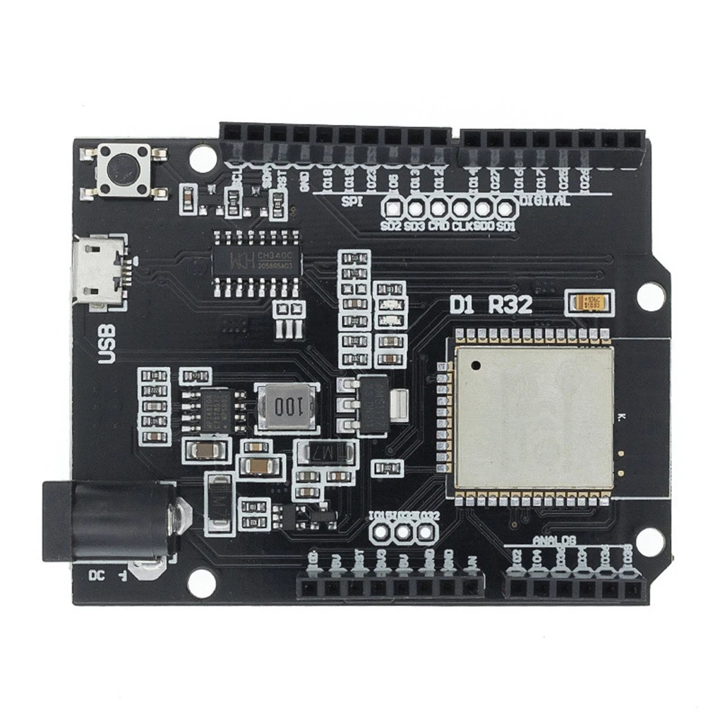 

ESP32 Development Board Bluetooth-compatible Developmental Tools Module CH340 Circuit Hardware Replacement for UNO D1