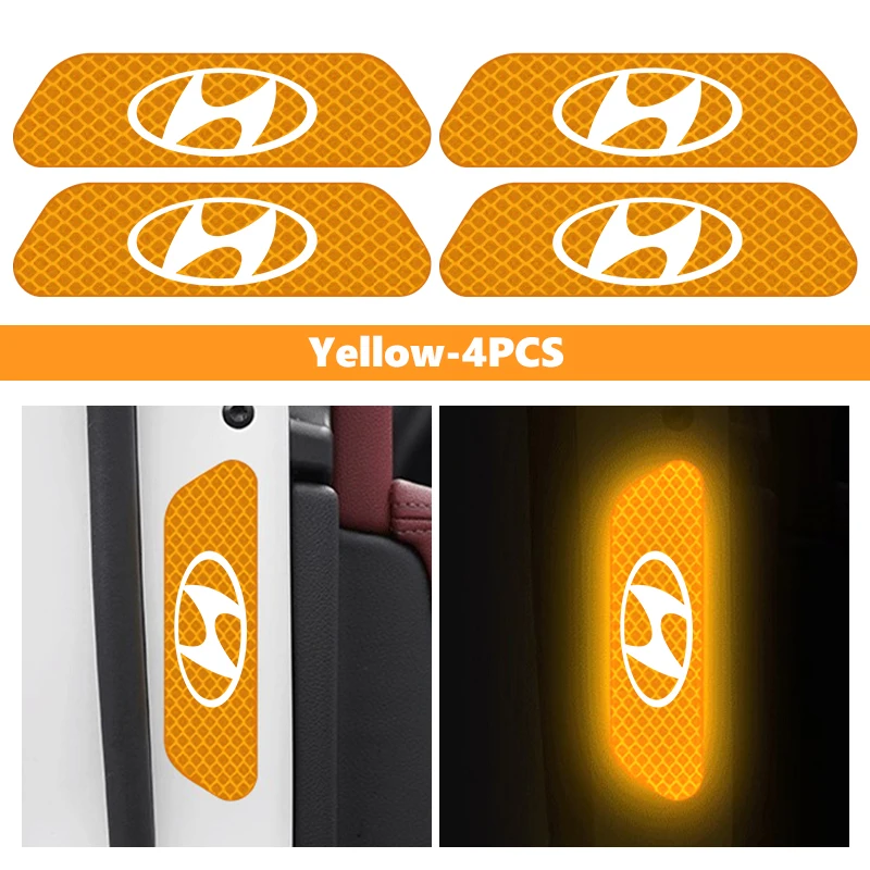 

Автомобильные наклейки на колеса, брови, светоотражающие предупреждающие наклейки, светоотражающие полосы, аксессуары для Hyundai i10 i20 i30 i40 ix20 ix35 ix55