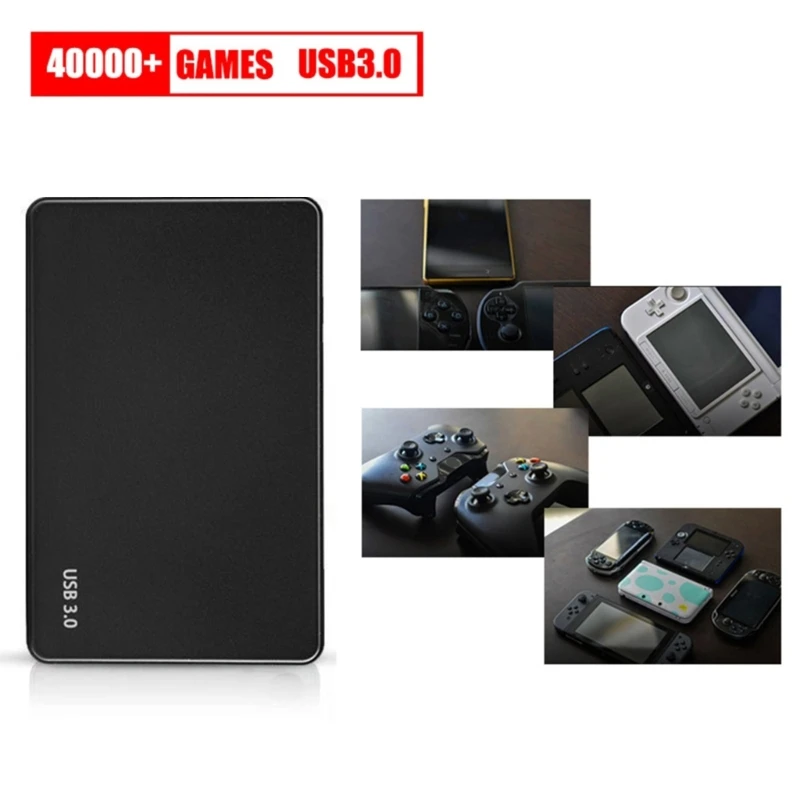 

Portable External Hard Disk Drive USB3.0 High Speed 320G External HDD Storage Device 40000+ Games for Laptop PC TV