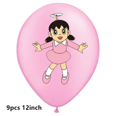 9 шт./лот 12-дюймовый мультяшный Синий Розовый латексный воздушный шар в стиле дорирования кота, воздушный шар для дня рождения, детский Декор для праздника, для мальчиков и девочек, детская игрушка