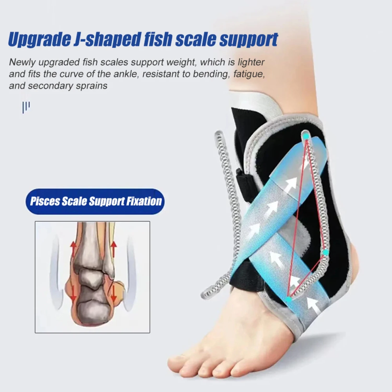 Ankle Braces Bandage Straps Sports Safety Adjustable Support Protector Fracture Sprain Ligament Strain