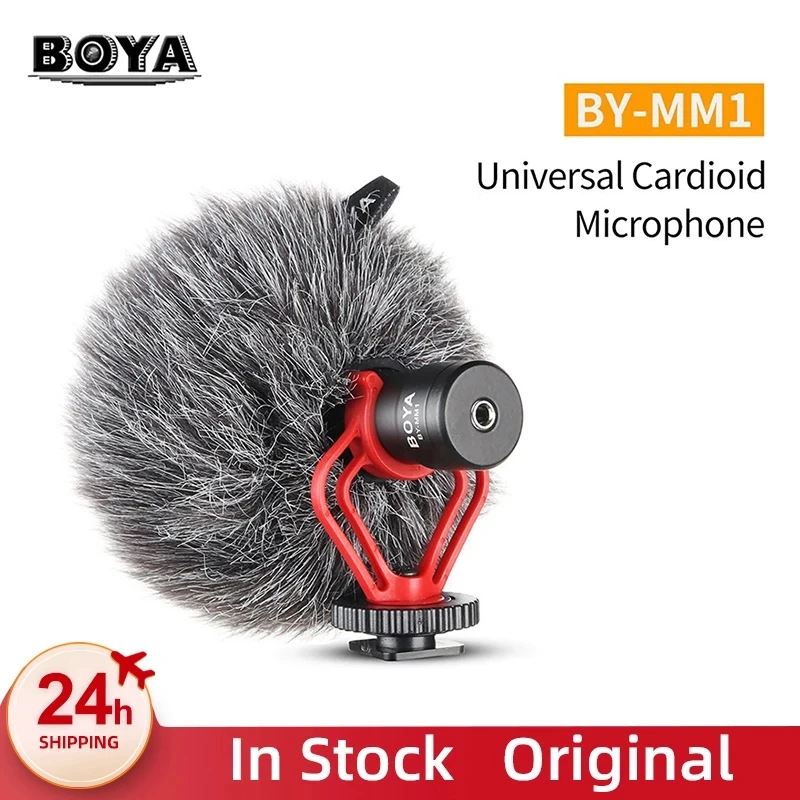 

Кардиоидный микрофон BOYA для смартфонов iPhone, Android, Canon, Nikon, Sony