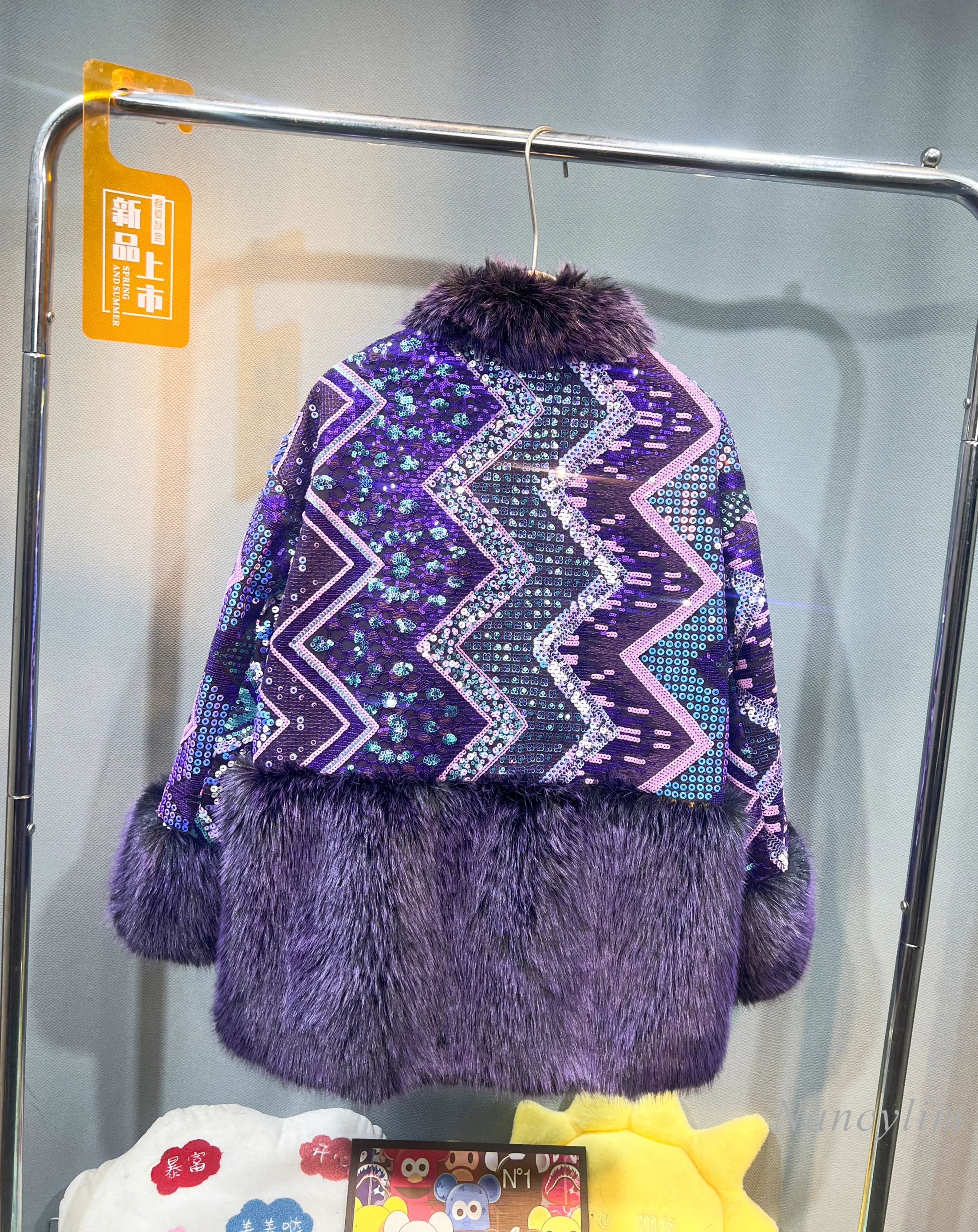 Женская шуба из искусственного меха в европейском стиле 2024 зимняя роскошная