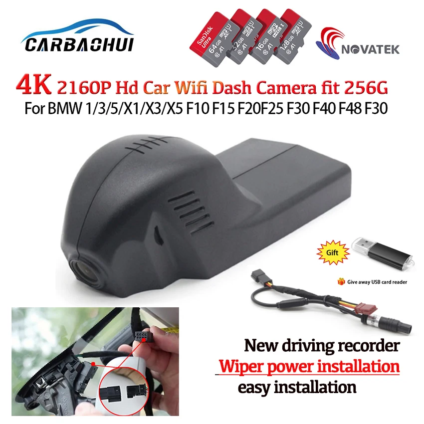 Dash Cam Camera For Bmw 1/3/5/x1/x3/x5 F10 F15 F20 F25 F40 F48 F31