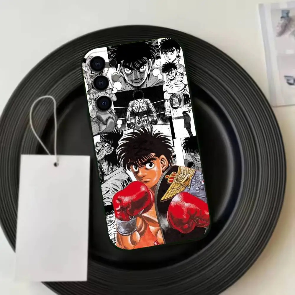 Фото Мягкий черный чехол для телефона Makunouchi handsome I-Ippo для Samsung S24, S21, S22, S20, S23, S30, Ultra, S20, Plus №4