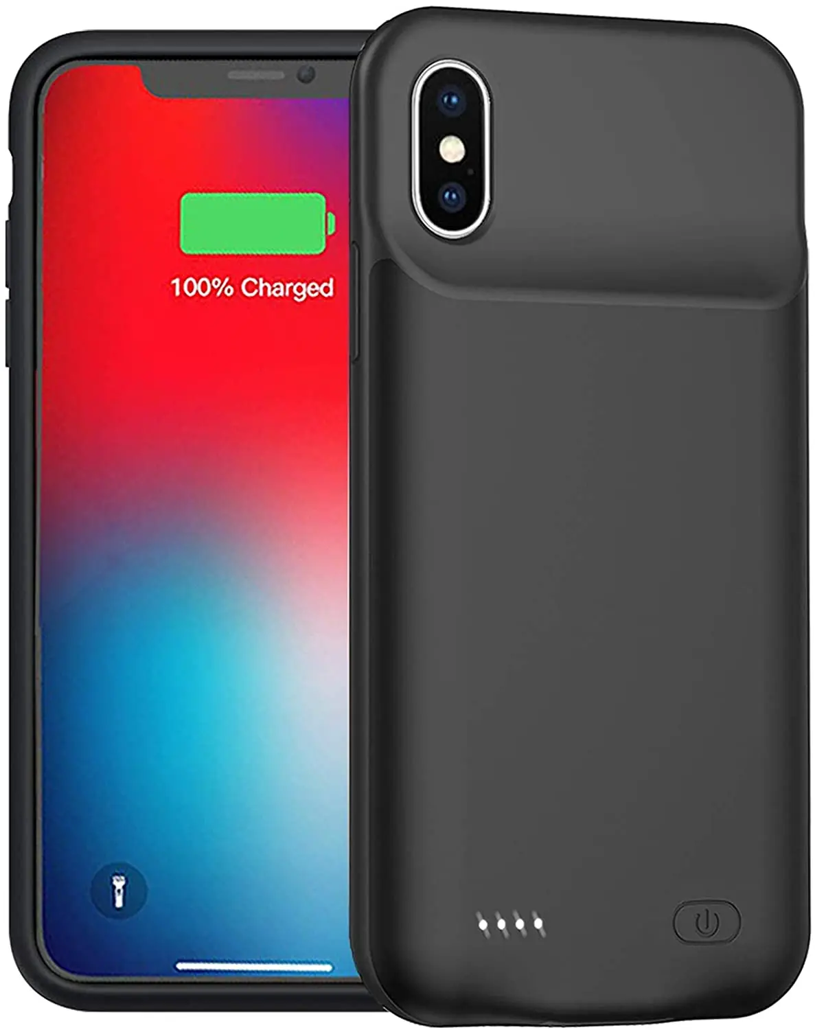

Battery Case for iPhone Xs Max, Enhanced 10000mAh Protective Portable Charging Case Rechargeable Extended Battery Pack