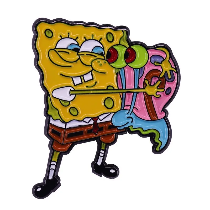 

Creative Cartoon Simpson Series Hard Enamel Pin Snails Badge Brooch Lapel Collar Pins Backpack Jewelry Accessories Gift Fans