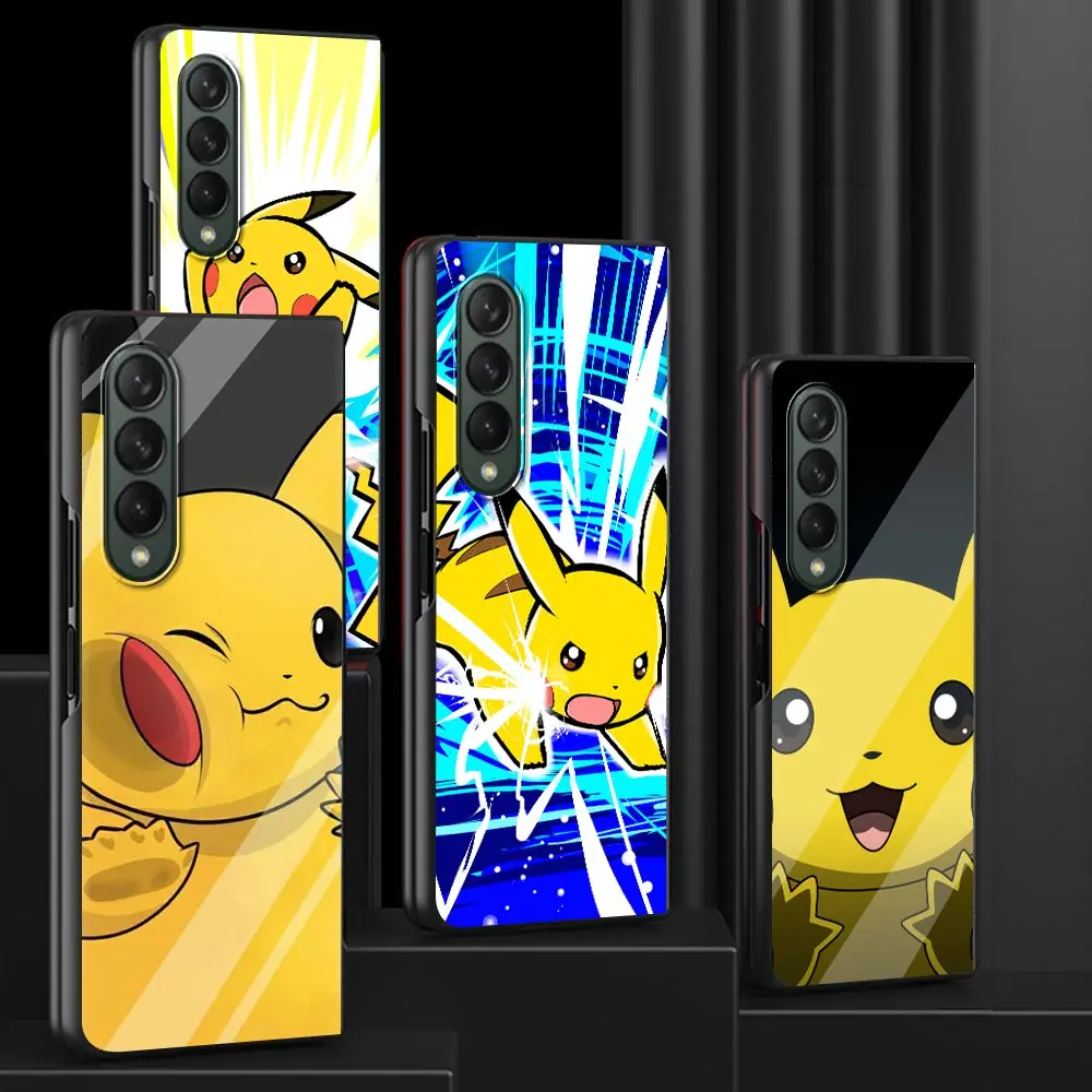 

Pokemon Cute Case For Samsung Galaxy Z Fold3 Funda Capa Hard PC Mobile Phone Housing Z Fold 3 Luxury Coque Shell