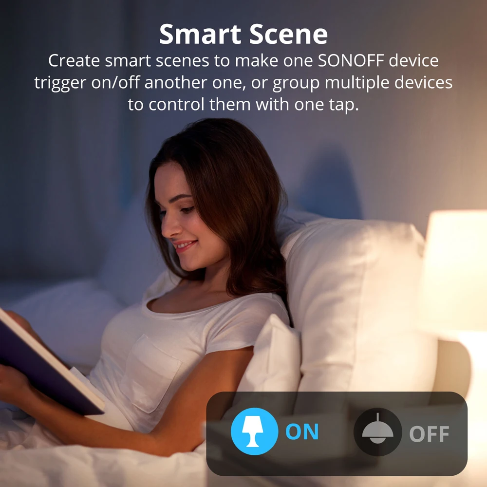 Фото SONOFF T2/T3EU 433 МГц RF Wi-Fi сенсорный настенный переключатель Smart Scene Control через удаленное голосовое управление eWeLink с Alexa Google Home №4