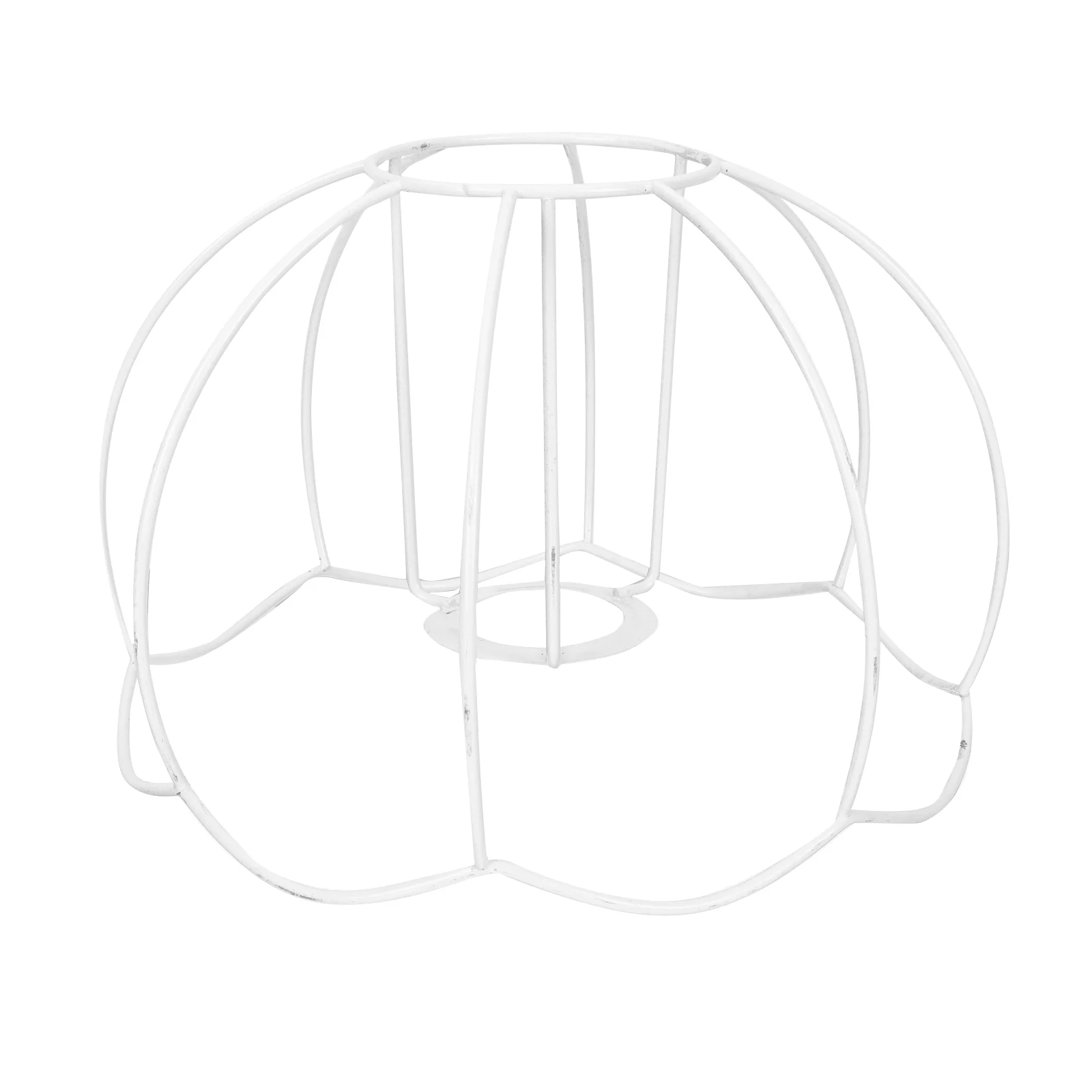 

Lamp Shade Light Ring Lampshade Cage Guard Bulb Metal Wire Vintage Frame Harp Diy Iron Holdercover Support Bracket Fixture