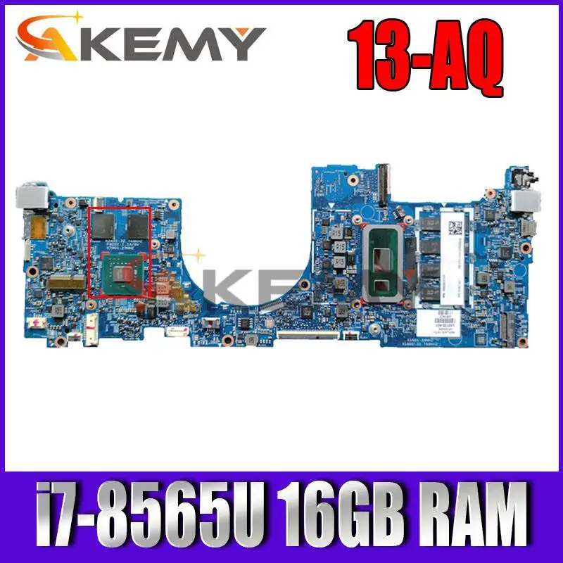 

For HP 13-AQ Laptop motherboard L53414-601 L53414-501 L53414-001 MX250 2GB i7-8565U 16GB 18744-1 448.0G903.0011 100% working