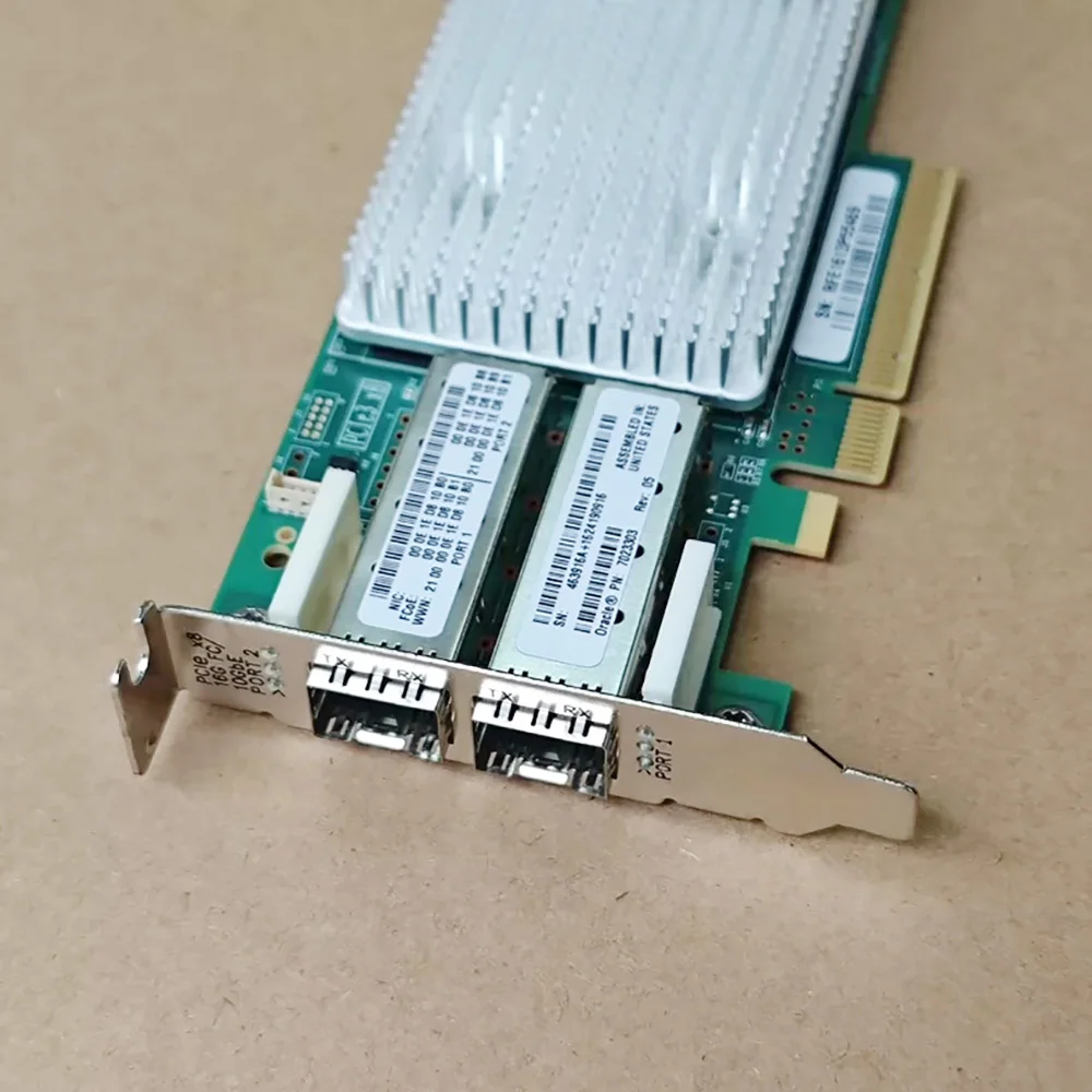 Для QLOGIC QLE8362-ORL двухпортовая оптоволоконная сетевая карта 16 ГБ