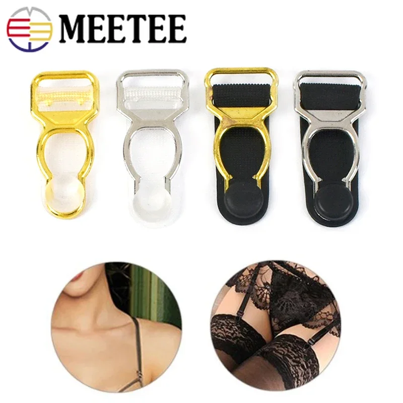 Фото 20/50Pcs 10-18mm Metal Adjust Buckle Underwear Leg Garter Belt Sock Clip Bcukles Connect Clasp Strap End Hook Sewing Accessories №5