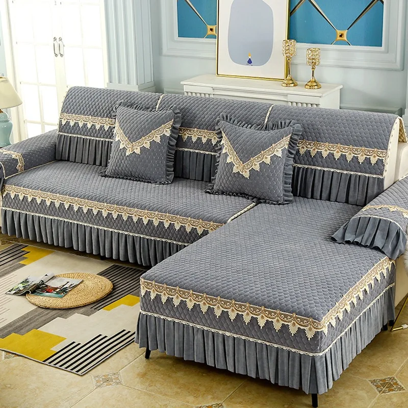 

Universal solid color elastic couch covers for sofas anti-skid dustproof sofa covers for living room full-cover home sofa towel