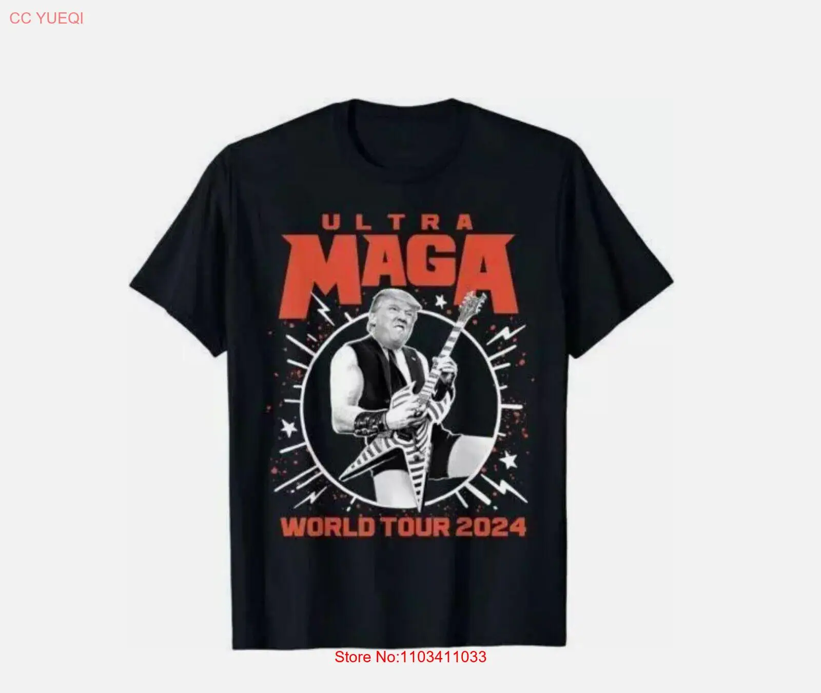 Футболка Ultra Maga King Трамп 2024 футболка из тяжелого металла