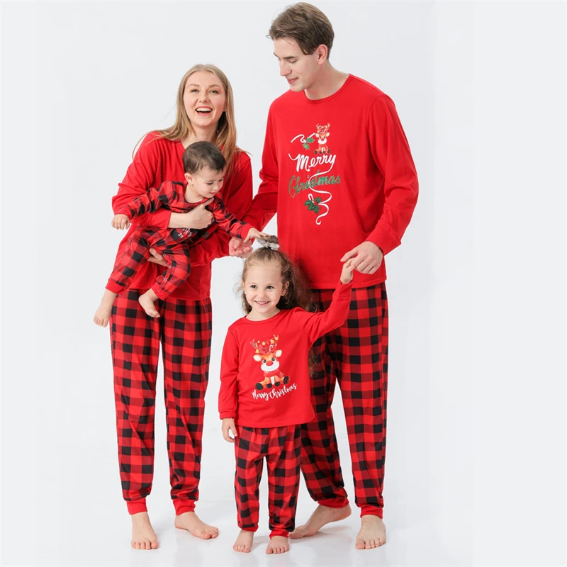 

Christmas Pajamas For The Whole Family Mom And Daughter Big Sister Equal Matching Outfits Pyjama Kids Baby Girl Xmas Y2k Clothes