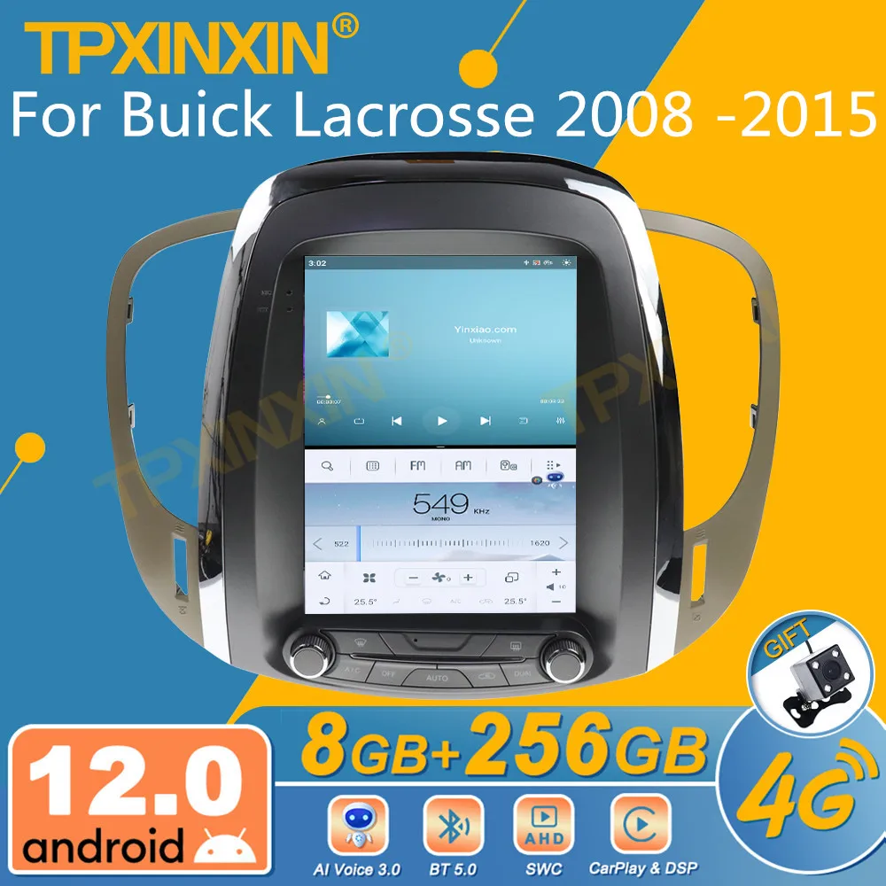 

Автомагнитола для Buick Lacrosse 2008 -2015, Android, экран Tesla, 2Din стереоприемник, Авторадио, мультимедийный плеер, GPS-навигация, головное устройство