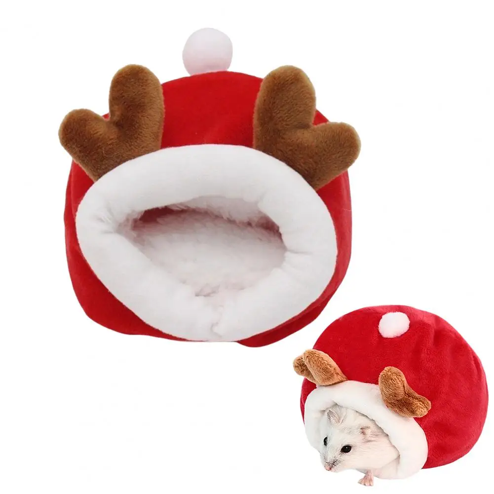 Маленький дом флисовое убежище для морской свинки теплый бархатный гамак хомяка